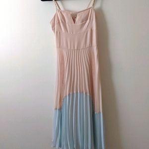 FCUK blue and pink chiffon dress